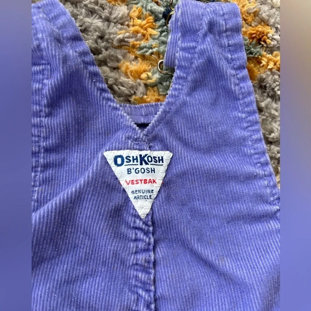 Vintage Osh Kosh corduroy vestbak overalls 12mo